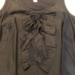 J. Crew Black Cotton-Silk Top
